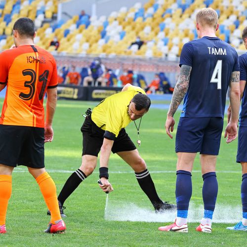 Soccer Referee Kit, 6 Pcs Football Referee Package for Men, Soccer Referee Costume Ref Shirt Linesman Flags, Referee Whistle Soccer Referee Cards Sport Soccer Accessory for Adult Teenager (Medium)