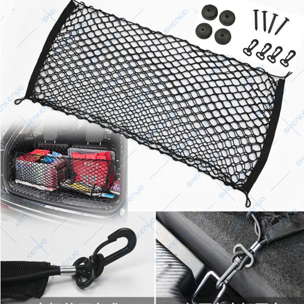 Envelope Style Trunk Cargo Net Storage Organizer Universal Bag Hook For Car Rear