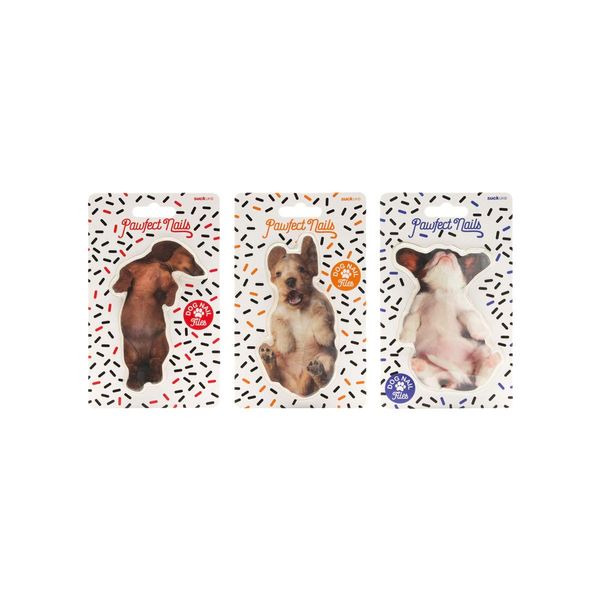 Suck UK Dog Nail File | Dog Shaped Buffering Gift | Nail Filer | Emery Board Accessories | 3 Different Dog Breed Designs | Nail File Buffer | Nail Salon Accessories