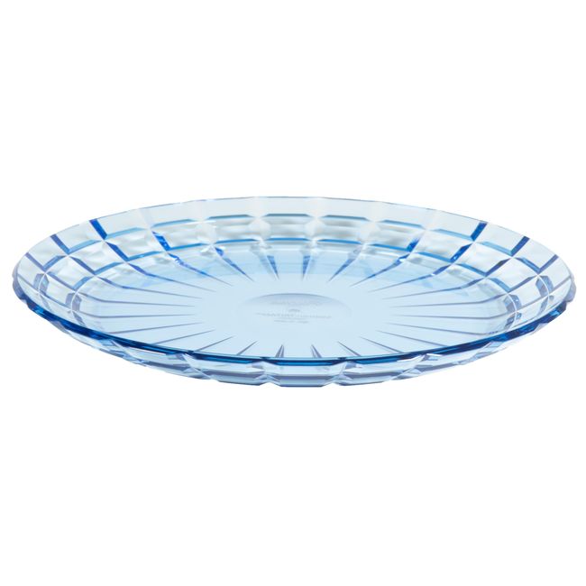 Plakira Plate, Non-Breakable, Cut Design, Plate, Salad Plate, Serving Plate, Blue, 7.9 inches (20 cm), Diameter 7.9 inches (20 cm), Dishwasher Safe, Microwave Safe, Heat Resistant to 222°F (100°C),