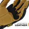 Mechanix Wear - Material4X M-Pact Gloves (Large, Black/Brown)