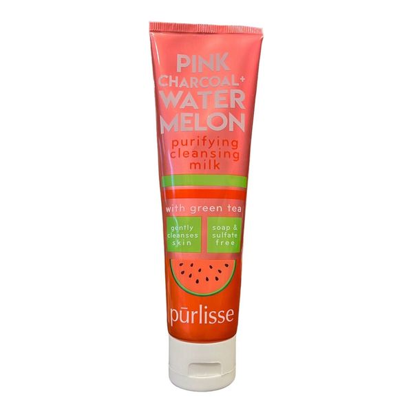 Purlisse Pink Charcoal + Watermelon Purifying Cleansing Milk w/ Green Tea 3.4 oz