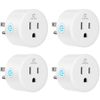 EIGHTREE Smart Plug, Smart Home WiFi Outlet Works with Alexa & Google Home, Smart Socket with Remote Control & Timer Function, 2.4GHz WiFi Only