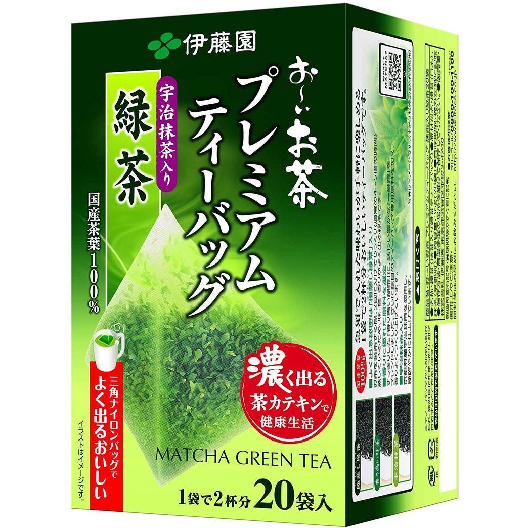 Itoen Oi Ocha Premium Japanese Green Tea Matcha Blend 20 Bags