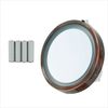Ovente Lighted Magnifying Makeup Mirror 6 Inch 8X Zoom 3 Suction MLI25 Series