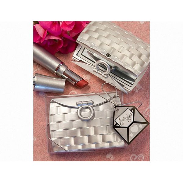 5926 - Pocketbook-Design Elegant Reflections Collection mirror compact favors