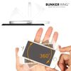 BUNKER RING Essentials Bunker Ring Holds iPhone/iPad/iPod/Galaxy/Xperia/Smartphone/Tablet PC with One Finger, Fall Prevention, Stand Function (Silver) BUESSI