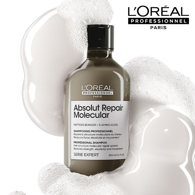 [Repair solution to turn back time] NEW L’Oréal Absolute Repair Molecular Shampoo 300ML Set