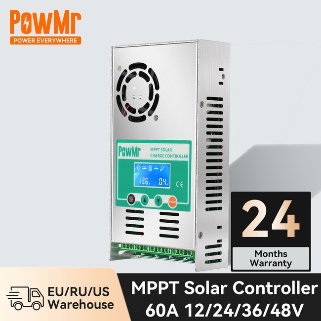 PowMR MPPT Solar Charge Controller [Auto voltage 12v - 48v] 