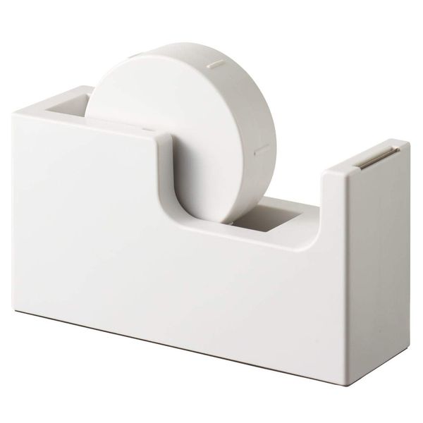 MUJI 38728917 ABS Resin Tape Dispenser, W 6.1 x L2.0 x H 3.3 inches (15.5 x 5 x 8.5 cm)