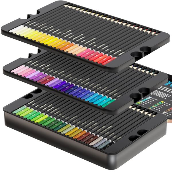 Artworx 72 Premium Watercolour Pencils Set - Coloured Art Pencils For Adults & Students - Colouring Pencils For Artists - Sketching or Drawing Art Supplies