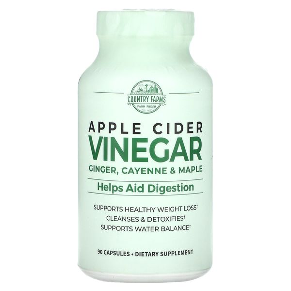Apple Cider Vinegar, Ginger, Cayenne & Maple, 90 Capsules