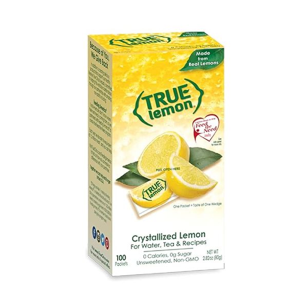 TRUE LEMON Water Enhancer Bulk Dispenser 100 Count Pack of 1