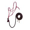 Weaver Leather Silvertip No. 95 Rope Halter with 12' Lead, Average, Black/Gray/Red