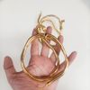 Creative Flexible Metal Snake Shape Curtain Tiebacks (2-Pack | Golden) Arbitrary Twisted Drapery Holdbacks