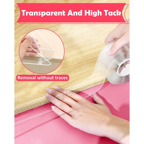 Baby Proofing, Clear Edge Protector Strip, Soft Corner Protectors for Kids, Baby Child Safety Corner Guards for Furniture Against Sharp Corners for Tables, Drawers, Sink, Wall 1.2in x 6.6ft