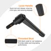 uxcell 2Pcs M8 x 20mm Adjustable Knobs Handle Male Thread Push Button Ratchet Quick Release Locking Rotating Bolt for Lathe Machinery, Black