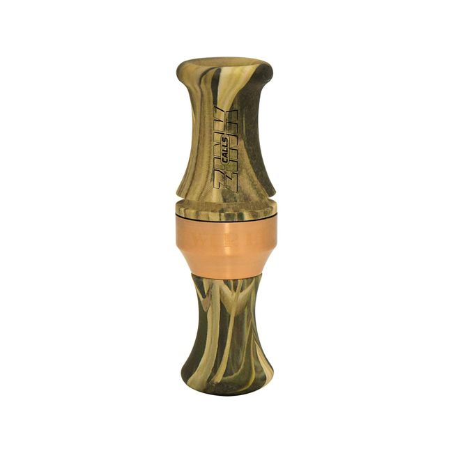 Zink Calls Power Hen 2 (PH-2) Polycarbonate Double Reed Durable Hunting Waterfowl Duck Game Call, Oak/Shadowgrass Blades