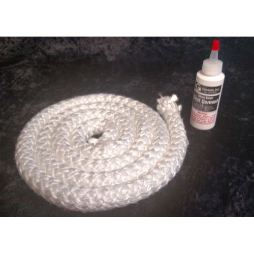 St. Croix Pellet Stove Firebox Door Rope Gasket Kit 7/8" X 6' Plus Adhesive