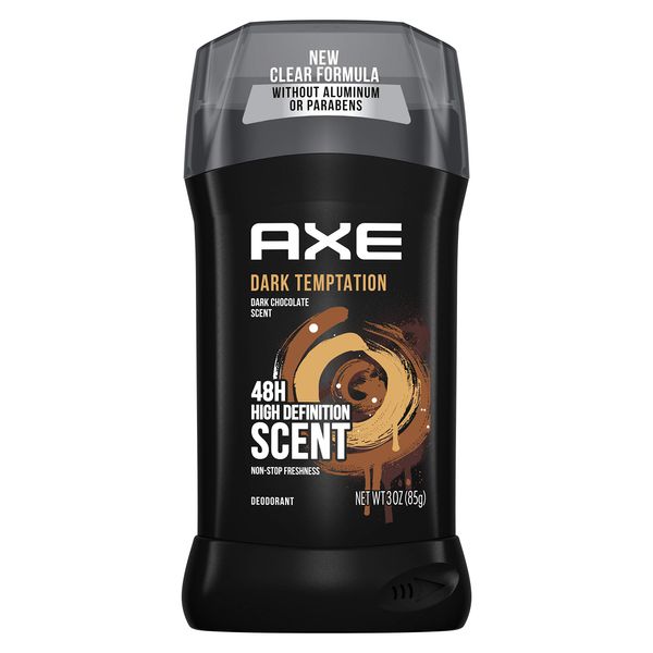 AXE Deodorant Stick For Men For Long Lasting Odor Protection, Dark Temptation Smooth Dark Chocolate Scent Men's Deo, Formulated Without Aluminum 3.0oz
