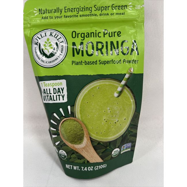 Kuli Kuli - Pure Moringa Vegetable Powder Super Food - 7.4 oz.  1/26