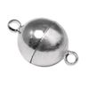 Rayher 2224362 Magnetschließe, extra stark, 14mm ø, echt versilbert