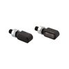 HIGHSIDER Motorrad LED Blinker Little Bronx, E-geprüft, (2er-Pack) (Schwarz)
