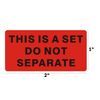 Fluorescent Red Warning Labels 1x2" - 1000 Pcs Permanent Stickers (500PCS/Roll) 