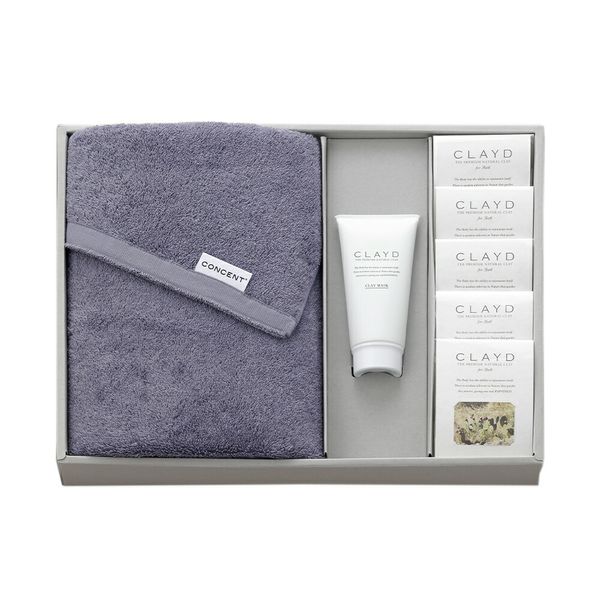 CLAYD &amp; TOWEL SET [CY2610] Bath salts, towels, gift set, stylish, cute, celebration, birth, marriage, retirement, wedding favors, wedding favors, wedding favors, birth favors, thank you gifts, presents, women, men, small gifts, body care, high-class, 