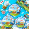 Train Birthday Party Supplies, Train Party Decorations Tableware Set For Kids