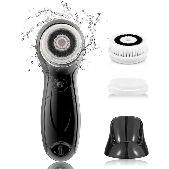 Facial Cleansing Brush for Men Face Scrubber with Advanced PBT Bristles Spin