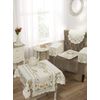 Emma Barclay Spring Embroidered Table Runner in Cream - 16x36 (40x91cm)