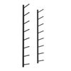 Wall-mounted foam roller holder organizer yoga mat Pilates 4-6 8-9, white 9