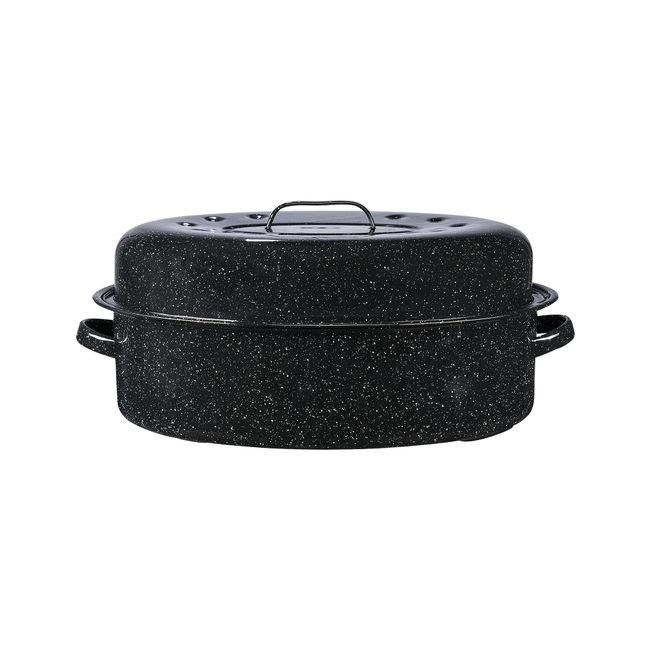 Granite Ware Enamel on Steel Covered Oval Roaster (19 in.)