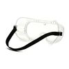 Pyramex Safety Clear Perforated Goggle, Black Strap, (G201)