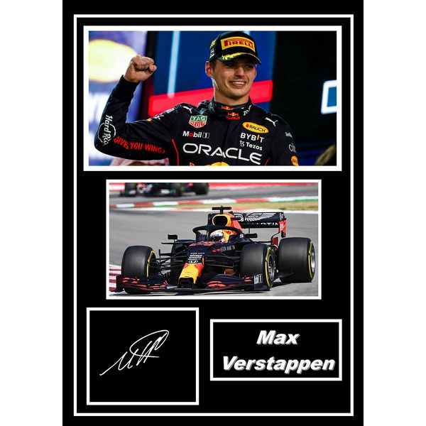 Generic Max Verstappen Formula One F1 Signed/Autographed Print. (A4 Print Only)
