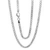 Treasure Bay Men's, Women's Solid 925 Silver Box Chain Necklace Length (42cm)