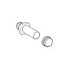 GROHE Urinal Inlet Connector, 1/2" Chrome 37044000
