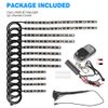 12PCS RGB bluetooth Motorcycle LED Lights Under Glow Neon Strips APP Control Kit