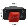 EsiFare Motorcycle Hazard Light Switch Motorcycle Double Turn Button Motorcycle Double Flash Button Emergency Warning Controller Hazard Light Button Warning Light Button High Intensity Signal Button