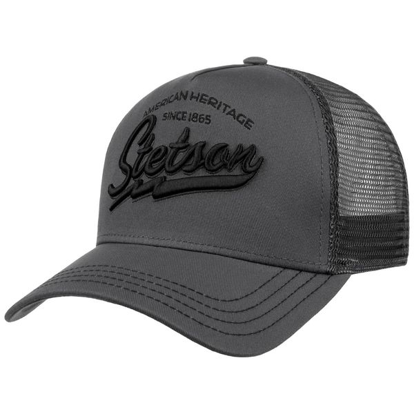 Stetson Since 1865 Trucker Cap Snapback Baumwolle Grau One Size (55-59 cm)
