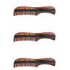 GBS Beard Mustache Eyebrow Comb MCT - Extra Small Pocket Travel Size- 3Pack