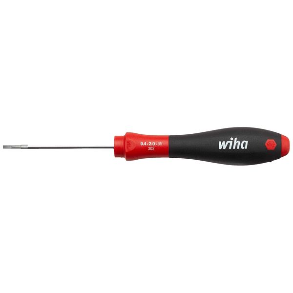 WIHA - SOFTFINISH CABINET SCREWDRIVER - SLOTTED 2.0 x 65mm