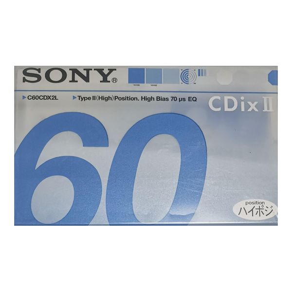 SONY C60CDX2L 60 Minute High Position Audio Cassette