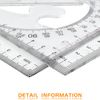 BronaGrand Triangle Ruler Square Set, 30/60 and 45/90 Degrees, Set of 2