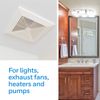 60-Minute Countdown in-Wall Timer Mechanical Switch Spring Wound Exhaust Fans