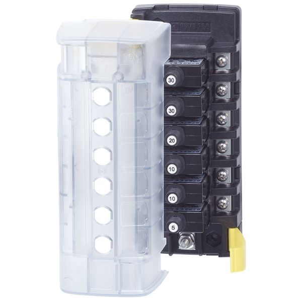 Blue Sea Systems 5050 ST CLB 6-Position Circuit Breaker Block
