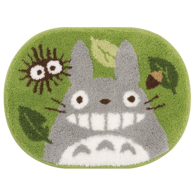 Senko My Neighbor Totoro Hareyaka Mat, Approx. 15.7 x 20.9 inches (40 x 53 cm), Green, Character Totoro Ghibli 64117