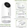 Mini Compact Dehumidifier 1500ml 322 sq ft with UL Certified Power Adapter