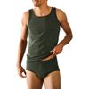 Ammann - Men's Athletic Shirt "Jeans" Light Blue, dark green